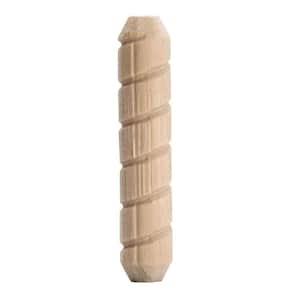 7/16 in. x 2-1/2 in. Spiral Groove Dowel Pin