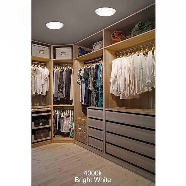 10 in. 18-Watt Adjustable CCT Disk Light LED Flush Mount Light Fixture 1500LM J-Box Compatible 120V Dimmable (12-Pack)