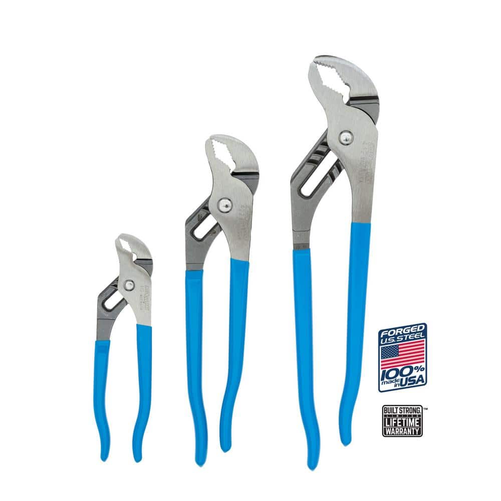 Channellock V Jaw Locking Plier Set VJ 3 The Home Depot