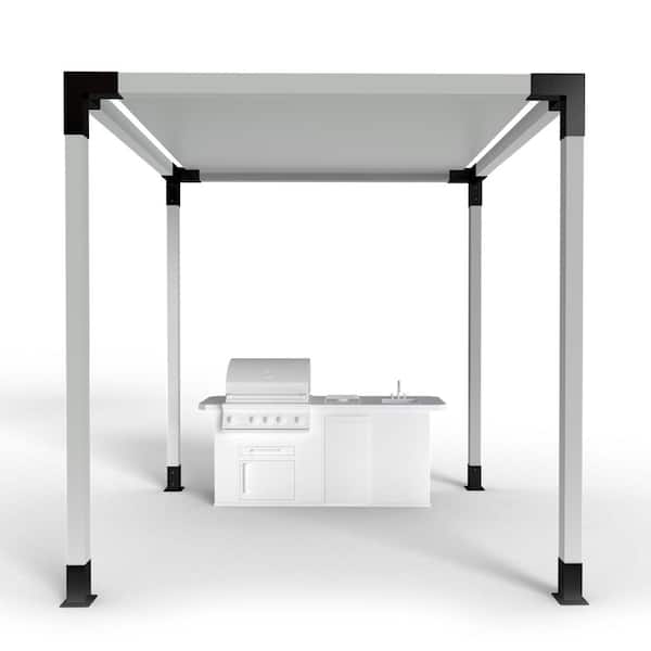 12 ft. x 12 ft. Modular Sizing Steel Brackets Pergola Kit