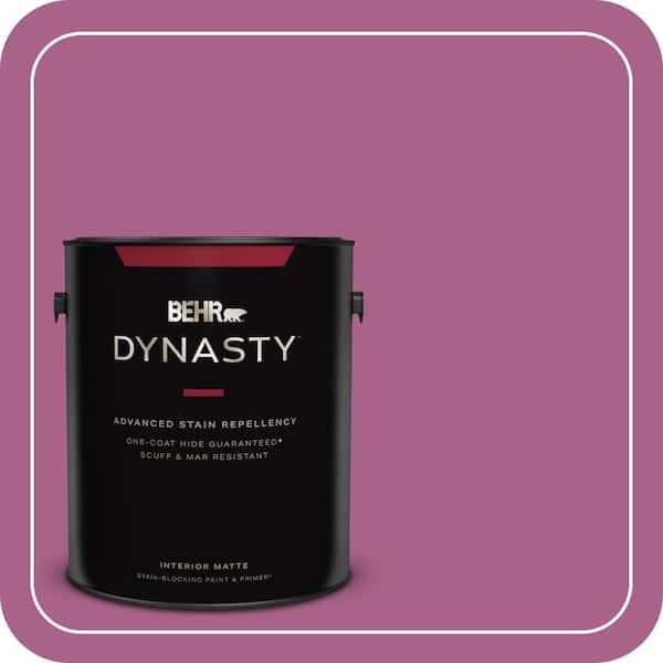 BEHR DYNASTY 1 gal. #690B-6 Wild Mulberry Matte Interior Stain-Blocking Paint & Primer
