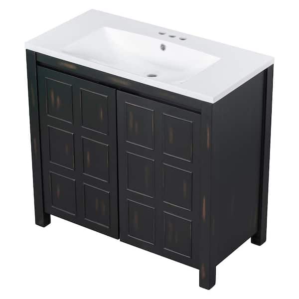 Latitude Run® Wo 59 W x 19 D x 34 H Wall-Mounted Double Bathroom Vanity  Set