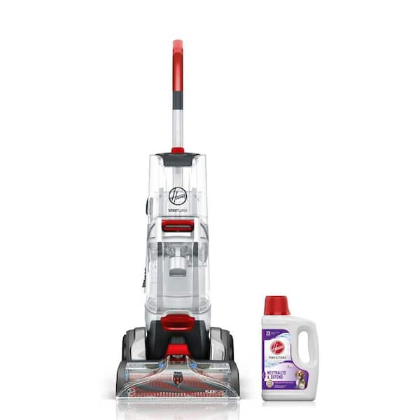 HOOVER SmartWash Advanced Automatic Carpet Cleaner Machine & 64 oz. Paws and Claws Pet Carpet Cleaner Solution Combo