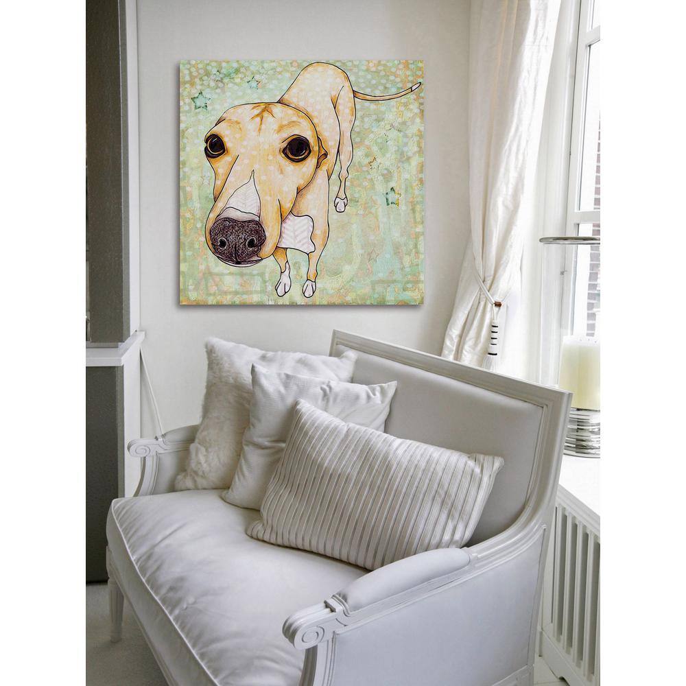 32 in. H x 32 in. W Greyhound Pop Art by Stephanie Gerace Printed Canv