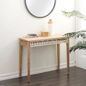Brown Farmhouse Console Table, 40 in. x 16 in. x 32 in.