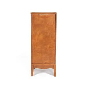 14.5 in. W x12.63 in D x 35.75 in. D H Reddish brown bathroom Linen Cabinets storage organizer with 1 shelf 1 countertop