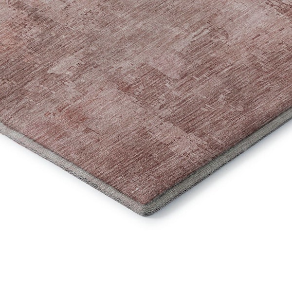 Mayfield Premium Machine Washable Abstract AMF1650 Blush 3 ft. x 5 ft. Area Rug