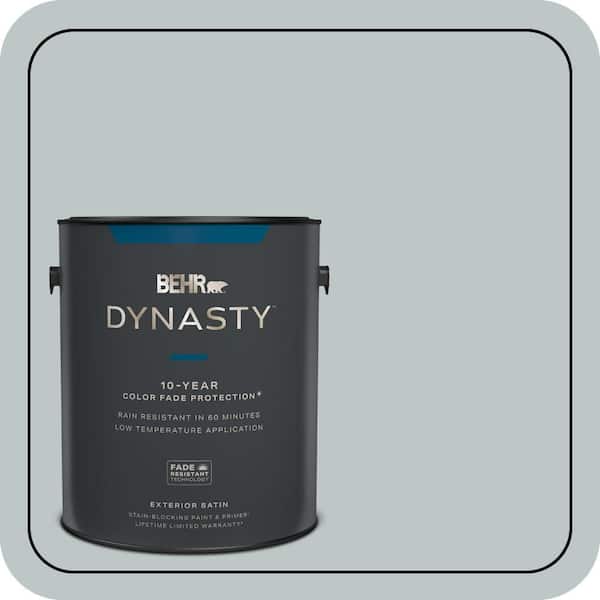 BEHR DYNASTY 1 gal. #PPU12-10 Misty Morn Satin Enamel Exterior Stain-Blocking Paint & Primer