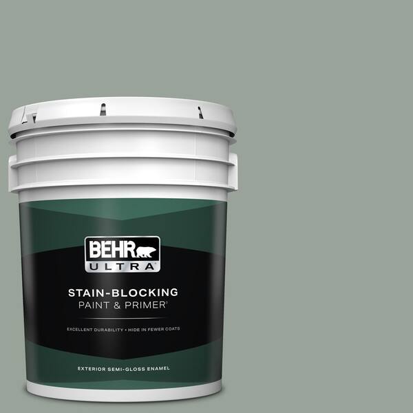 BEHR ULTRA 5 gal. #700F-4 Pinedale Shores Semi-Gloss Enamel Exterior Paint & Primer