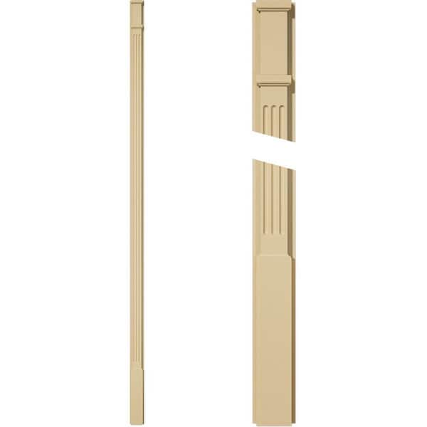 Ekena Millwork 2 in. D x 4 in. W x 120 in. L Primed Polyurethane Pilaster 1- Pack