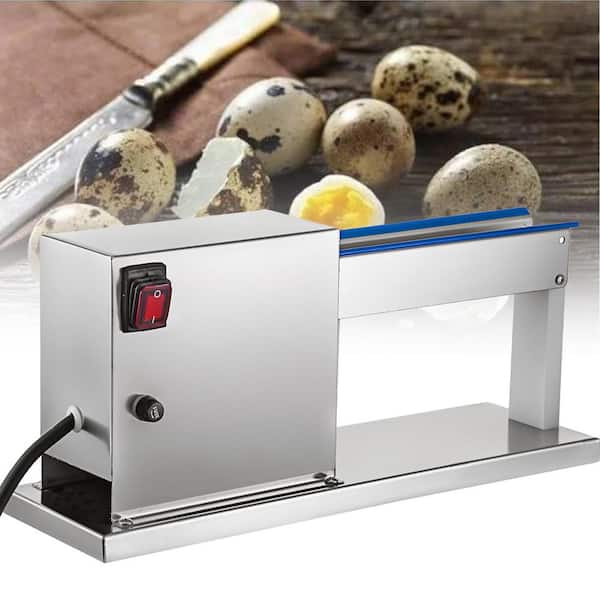 VEVOR Electric Quail Egg Peeler Machine 18 Watt 50 kg per Hour Semi-Automatic Stainless Steel Commercial Quail Egg Sheller