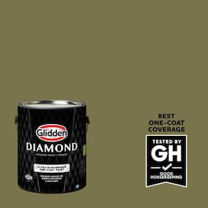 Glidden Premium 1 gal. PPG1113-6 Green Briar Satin Interior Latex