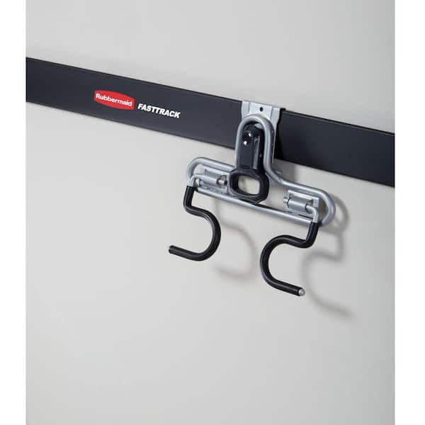 Rubbermaid FastTrack 2-Handle Hook (S Hook), Mounted Garage Storage and  Space Saving Organization System for Rakes/Brooms/Toys/Ladders