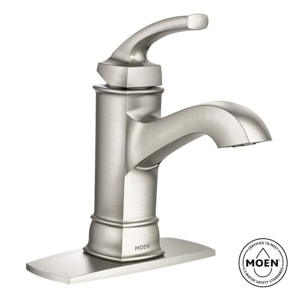Hensley Single Hole Single-Handle Bathroom Faucet in Spot Resist Brushed Nickel