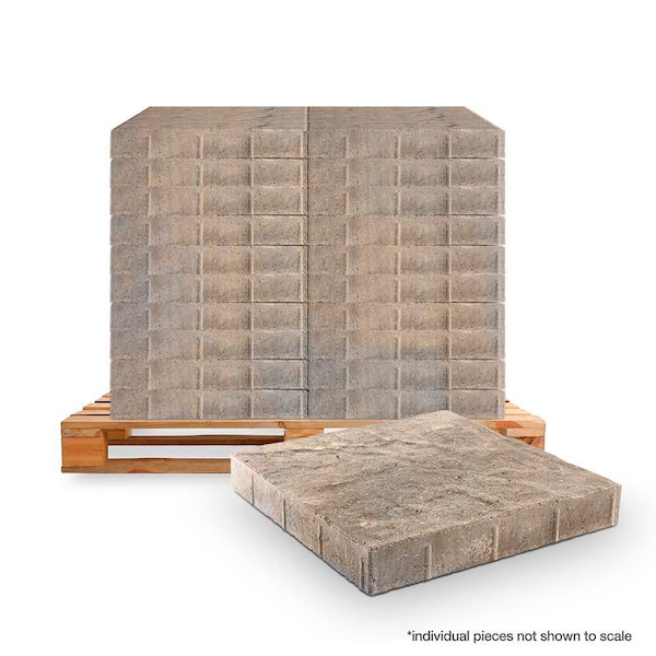 Panorama Supra 3-pc 15.75 in. x 15.75 in. x 2.25 in. Cape Cod Blend Concrete Paver (60 Pcs. / 103 Sq. ft. / Pallet)