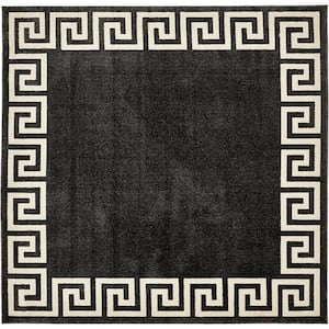 Athens Modern Charcoal 8' 0 x 8' 0 Square Rug
