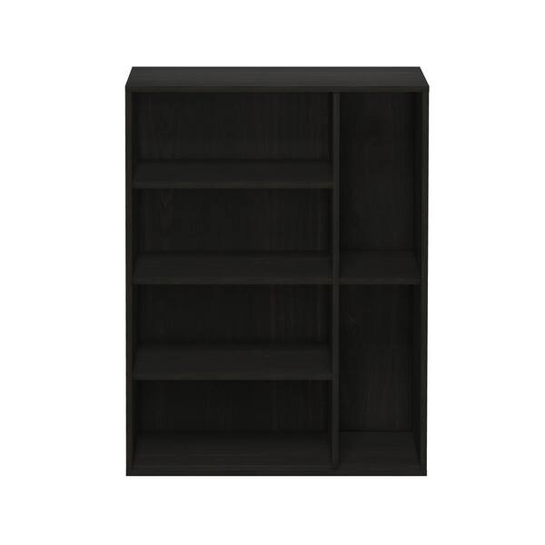 Furinno Andrey 31.6 in. Espresso 4-Shelf Etagere Bookcase