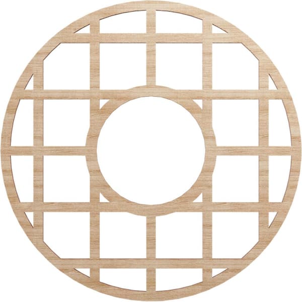 Ekena Millwork 0.25 in. x 7.25 in. x 20 in. Wood Medallion Moulding