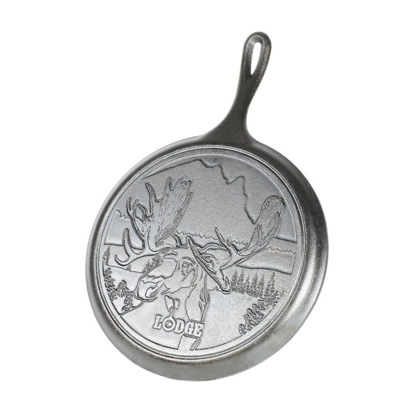 Lodge Wildlife Series 10.5 in. Cast Iron Moose Griddle L9OGWLMO