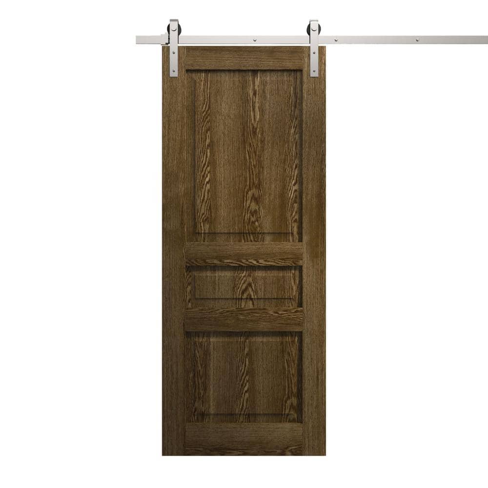 Assembly Required 42 in. x 80 in. Marble Oak Solid Wood Single Barn Door Slab With Hardware price history on PriceWatchPro