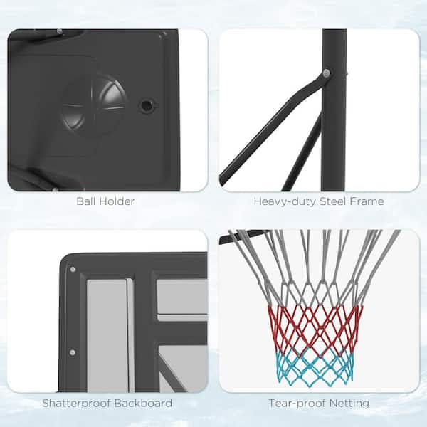 Soozier 7.5 ft. to 10 ft. Height Adjustable Portable Soozier 7.5 ft. to 10 ft. Height Adjustable Portable