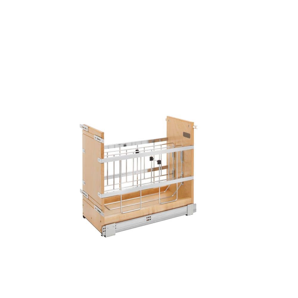 Maple Wood Soft-Close Pull Out Bakeware Organizer