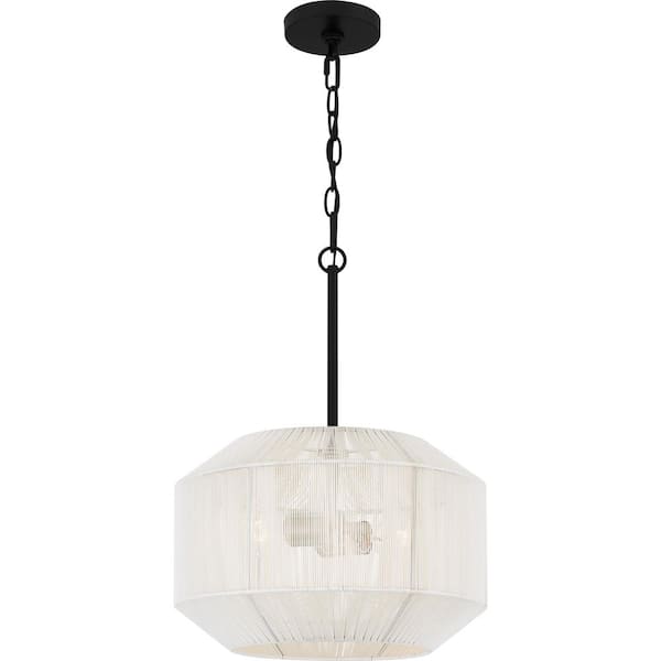 Quoizel Newfoundland 2-Light Matte Black Statement Pendant