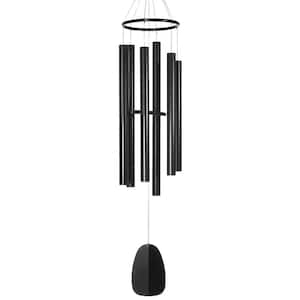 Signature Collection, Bells of Paradise, 68 in. Black Wind Chime