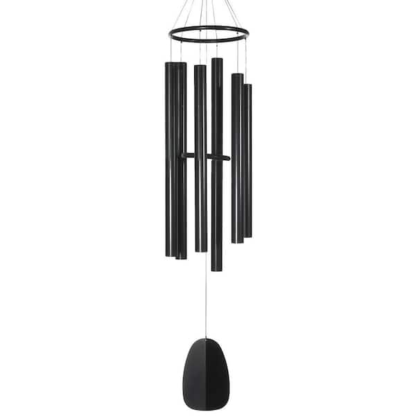 WOODSTOCK CHIMES Signature Collection, Bells of Paradise, 68 in. Black Wind Chime