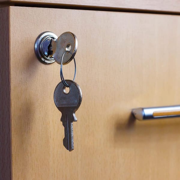 9/16 in., Diecast and Steel, Stainless Steel finish, Drawer and Cabinet lock 9/16 in., Diecast and Steel, Stainless Steel finish, Drawer and Cabinet lock
