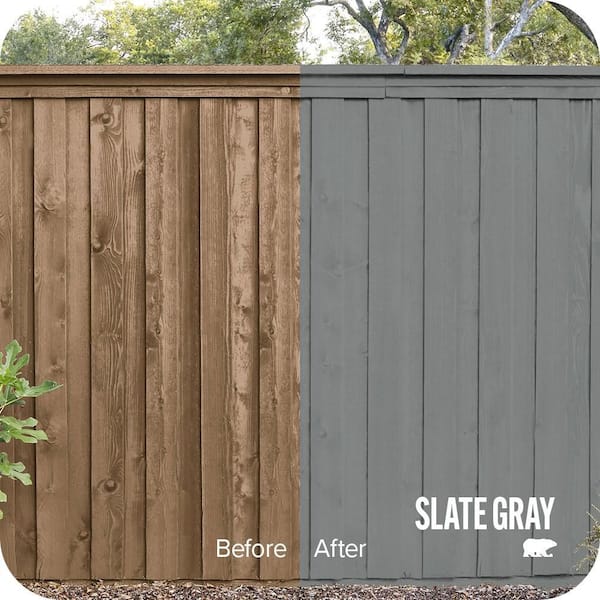5 gal. #6795 Slate Gray Solid Color House and Fence Exterior Wood Stain