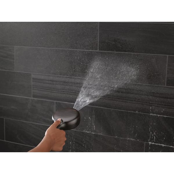 7-Spray Patterns 4.5 in. Wall Mount Handheld Shower Head 1.75 GPM with Slide Bar and Cleaning Spray in Venetian Bronze