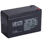 UPG 12-Volt 7 Ah F1 Terminal Sealed Lead Acid (SLA) AGM Rechargeable ...