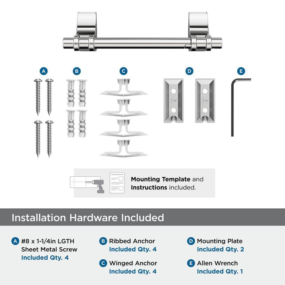 Chrome Pivoting Double Post Toilet Paper Holder