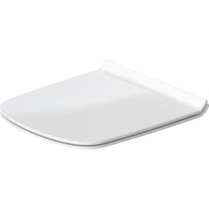 Dura Style Elongated Closed Front Toilet Seat in White
