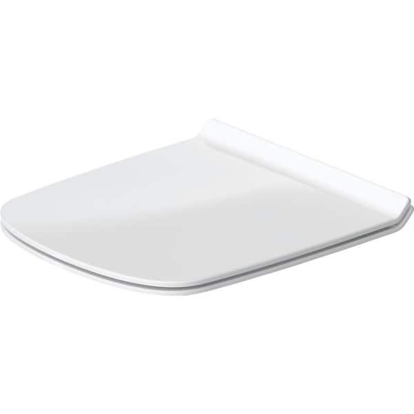 Dura Style Elongated Closed Front Toilet Seat in White