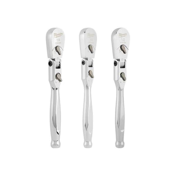 Milwaukee Flex Head Ratchet Set (3-Piece)