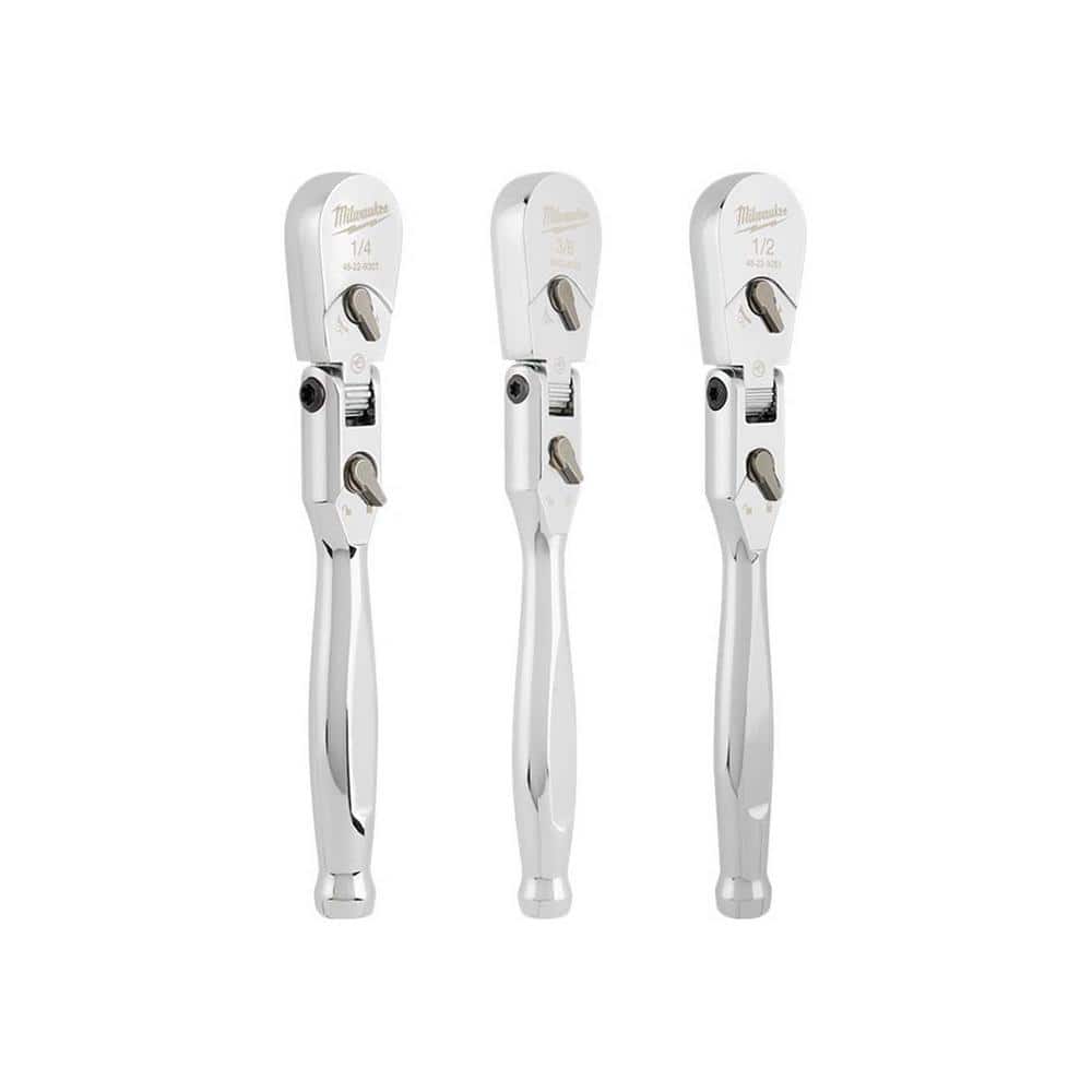 ムッチャ Milwaukee Flex Head Ratchet Set (3-Piece) 48-22-9007-9039-9051