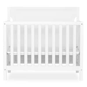 Bellport 4-in-1 White Convertible Mini/ Portable Crib I Mini Baby Crib I Includes 1.5 Mattress