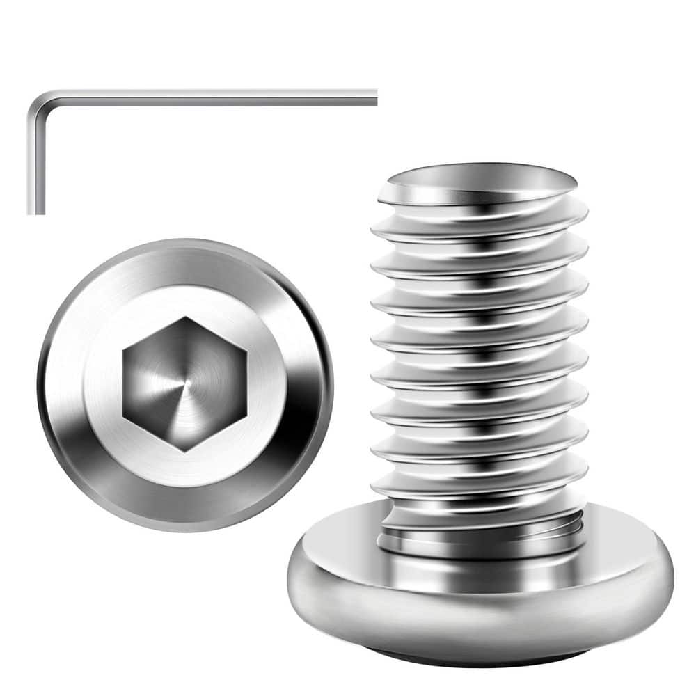 M8 x 12 mm Silver Hex Button Head Socket Cap Screws (30-Piece) price history on PriceWatchPro