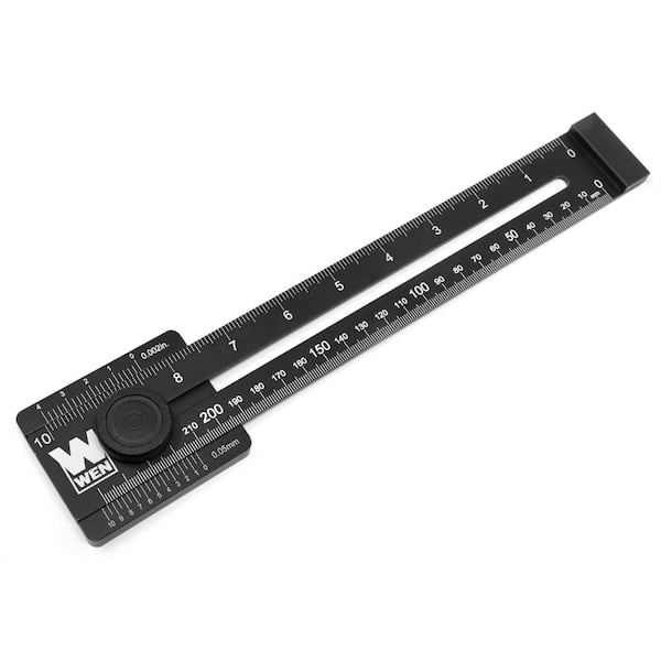 10 in. Aluminum Offset Marking Gauge and Layout Tool with Laser-Etched Scale (ME252R)