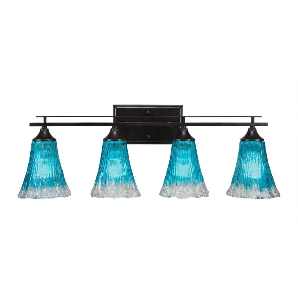 Ontario 28 in. 4-Light Dark Granite Vanity Light