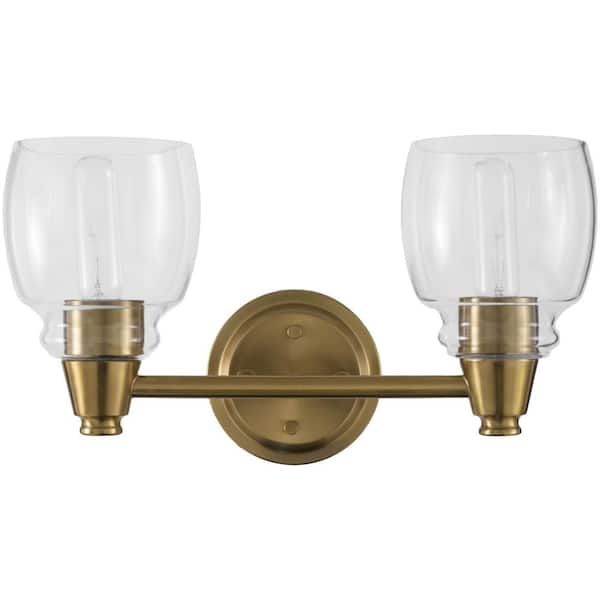 Livabliss Levene LVN-001 7 in. L x 16 in. W x 9 in. H  ,Gold ,Wall Sconce