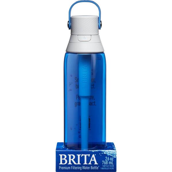 Brita Hard-Sided Plastic Filtering Water Bottle – 36 Oz, BPA-Free, Reusable
