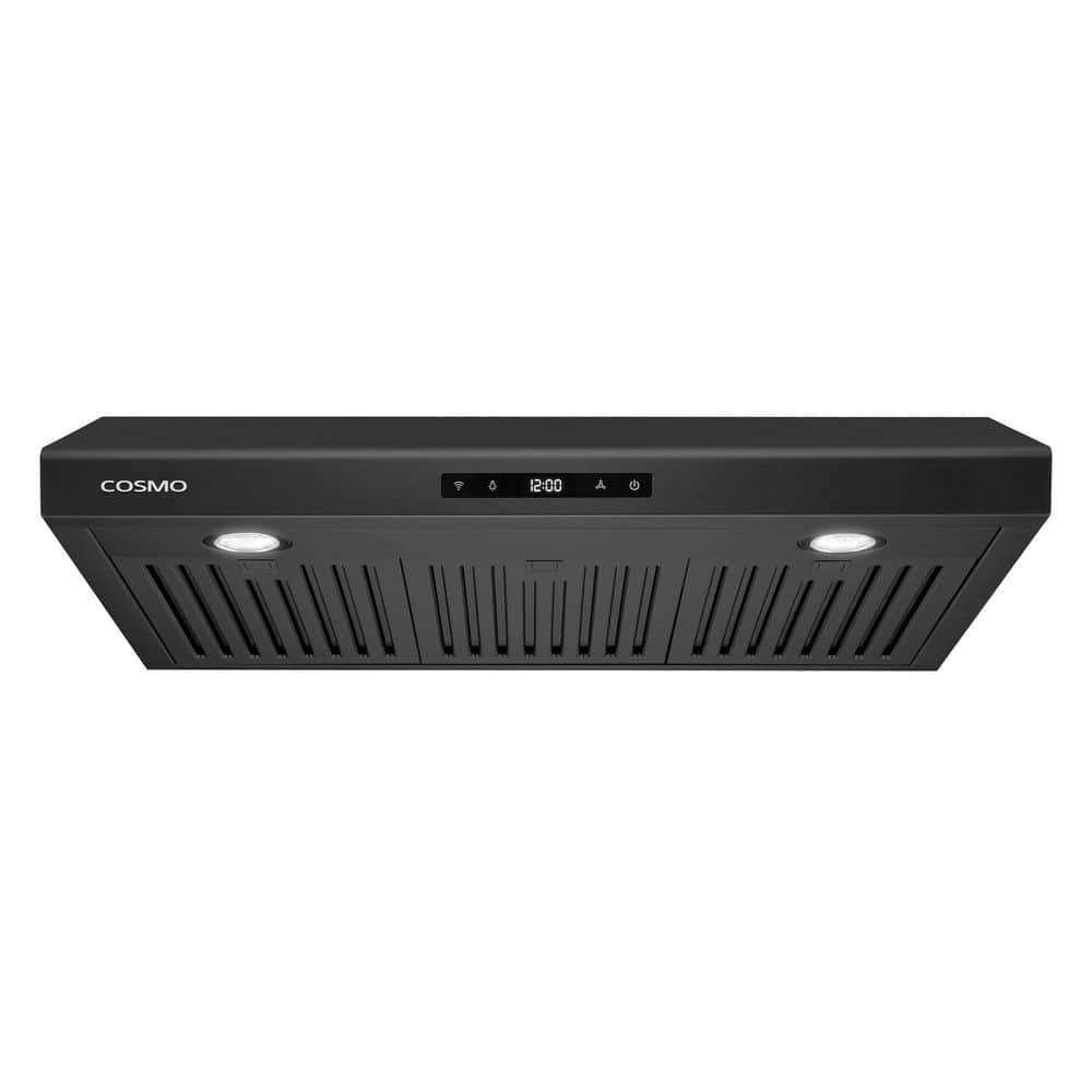 30 in. Haven Collection 500 CFM Ducted Under Cabinet Range Hood, Touch Controls, LED Lights in Matte Black