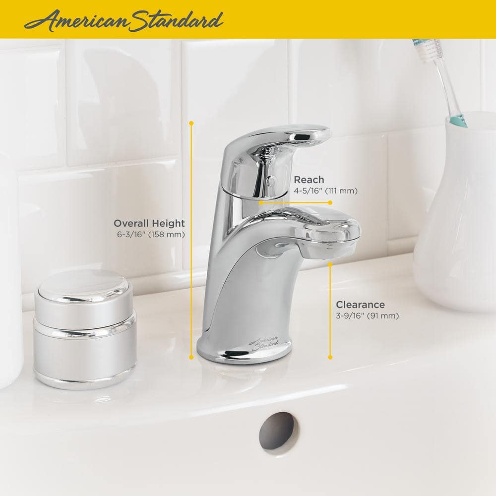 Colony Pro Single-Handle Brushed Nickel Bathroom Faucet with Pop-Up Drain