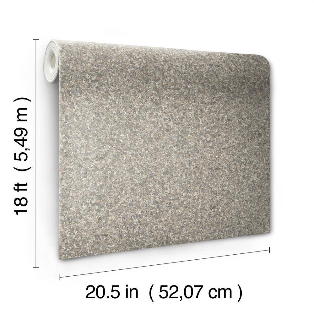 Monumental Grey Stone Self-Adhesive Removable Wallpaper