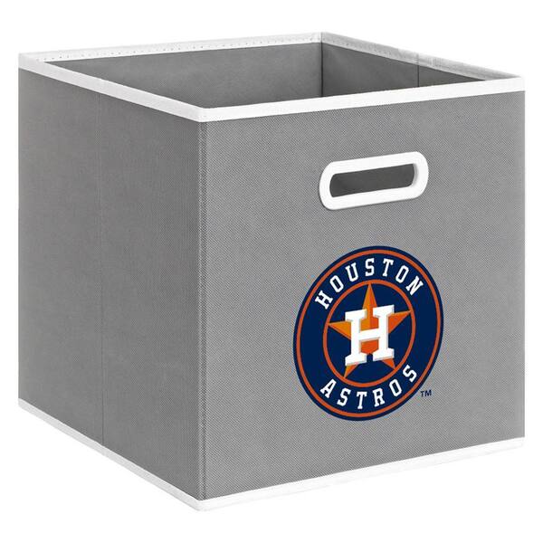 MyOwnersBox MLB STOREITS Houston Astros 10-1/2 in. x 10-1/2 in. x 11 in. Grey Fabric Storage Drawer