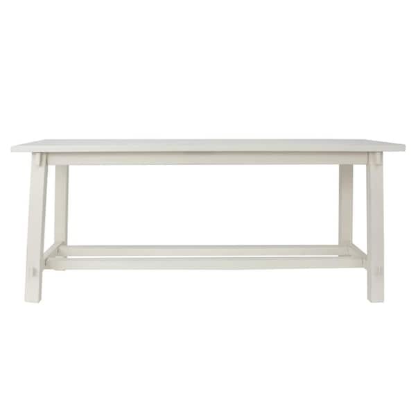 Decor Therapy Kyoto Antique White Bench FR1592 - The Home Depot