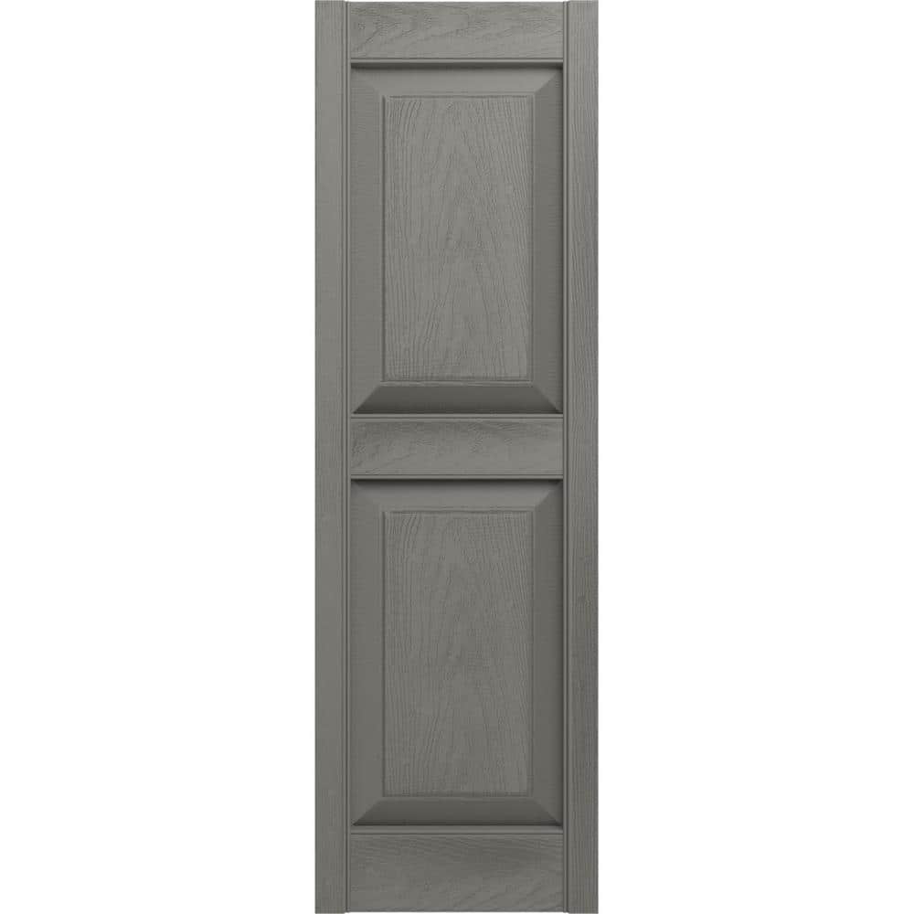 Builders Edge 14.75 in. x 71 in. Raised Panel Vinyl Exterior